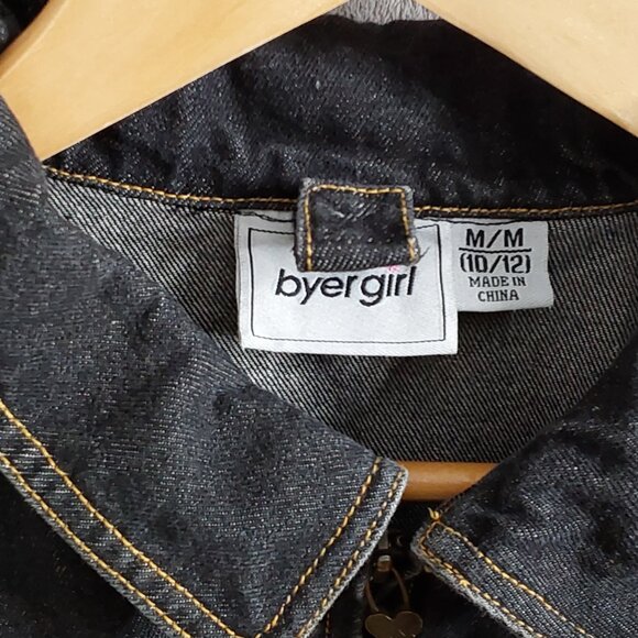 Vintage Byer Girl Blue Jean Jacket Medium 10/12 - Picture 2 of 7